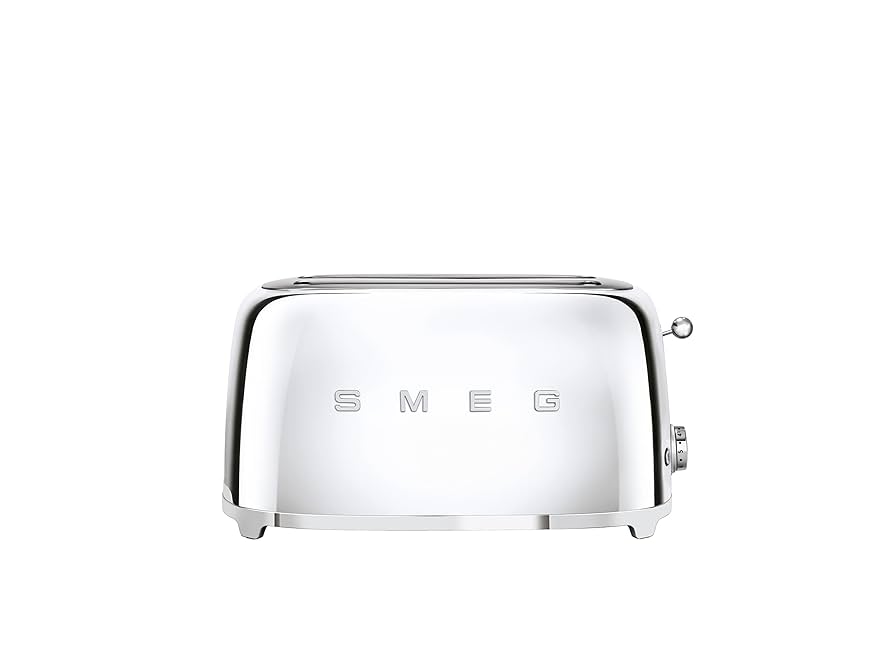 SMEG トースター　 クロム Amazon.com: Smeg 4-Slice Toaster-Chrome : Home & Kitchen